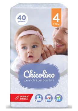 Підгузки дитячі Chicolino розмір 4 (7-14 кг), 40 шт